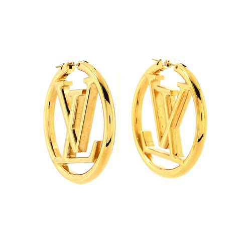 louis vuitton round earrings